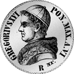 1836 Scudo halber Münze Silber