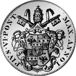 1775 Silber Münze Halber Scudo
