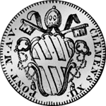 1/4 Testone 1735 Silber Münze