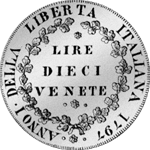 1797 Stück Münze Silber Lire 10