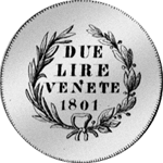 1801 Lire Silber Münze zwei