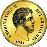 1851 Gold Münze 10 Oncetti 30 Dukati 