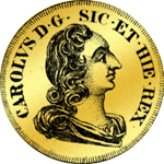 1753 Ducati 6 Oncetti Zwei Gold Münze