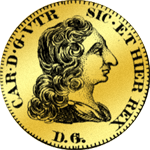 1851 Gold Münze Ducati Oncia einfach 3