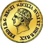 Gold Münze 1818 einfache Oncia 3 Ducati 