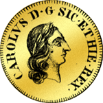 Einfache Oncia Gold Münze 3 Ducati 1751