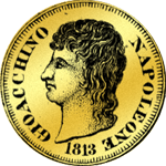 1813 Lire Gold Münze 40