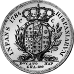 1784 Grani Silber Münze 100 Ducota Nuova