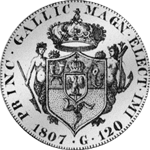 1807 12 Tari Grani Carlini Scudo Piaster