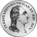 1796 Tari Grani Carlini Halber Scudo Silber Münze