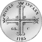Scudo Silber Halber Münze Carlini Grani Tori 1785