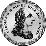 1752 3 Carlini 30 Grani Silber Münze