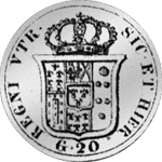 20 Grani Münze 2 Carlini 1847 Silber