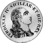 1796 Silber Münze 2 Carlini 20 Grani