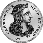 Münze 1691 Silber 2 Carlini 20 Grani