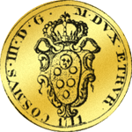 Doppia Pistole Gold Münze 1711