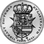 1801 Pisis Taler Silber Münze Hetrurien