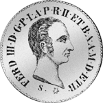 1825 Taler Silber Münze Halber Pisis