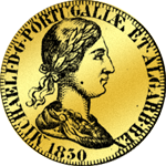 1830 Münze Gold Halber Johannes Bildseite