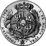 Reichs Taler Rückseite Münze Silber 1766