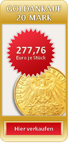 Goldmünze 20 Mark Deutschland Widget