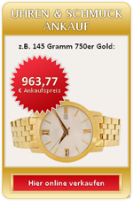 Herren Armbanduhr 750er Gold, 18 Karat