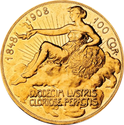 100 Kronen / Corona Goldmünze Österreich