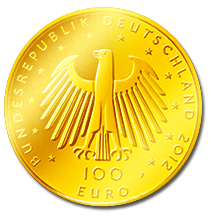 100 Euro Aachen Goldmünze 2012