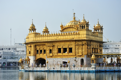 Goldkuppel für Tempel in Indien