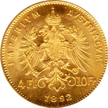4 Florin Goldmünze Österreich