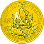100 Euro Goldmünze Österreich, die Kaiserkrone