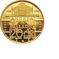 20 Euro Goldmünze Andrea Palladio Italien