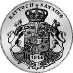 1846 Silber Reichs Spezies Taler Münze Rückseite