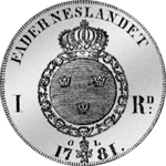 1781 Taler Münze Silber Reichs Spezies Rückseite