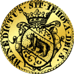 Dukaten Gold 1697 Münze Bildseite