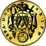 1784 Gold Münze Dukaten Einfacher Rückseite