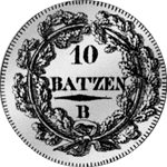 1799 Silber Münze Ein Frank 10 Batzenstück 