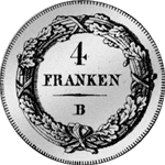 1801 Neutaler 4 Franken Stück Silber Münze