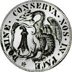 1765 Basel Silber Münze Halber Taler Schweizer Gulden 