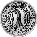 1669 Basel Silber Münze Taler 