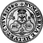1540 Alter Taler Silber Münze Bern