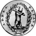1780 Silber Münze Neutaler Bildseite