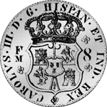 1770 Silber Münze Piaster Säulentaler Spanien 8 Reales de Mexico 20 Reales de Vellon 