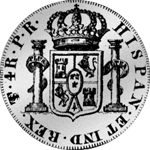 1792 Münze 1/2 Piaster Vellon Reales 10 Mexico 4 Escudo Silber Spanien