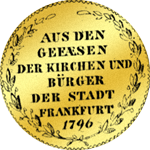 Gold Münze Rückseite Dukaten 1796