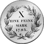 Spezies Taler Silber konv 1793 Münze Silber