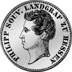 1840 1/2 Silber Gulden Stück Münze 
