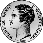 1/2 Gulden Stück Silber Münze 1838