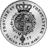Silber Münze Spezies Taler Konventions 1777
