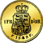1888 Friedrichsdór Gold Münze Einfacher Rückseite